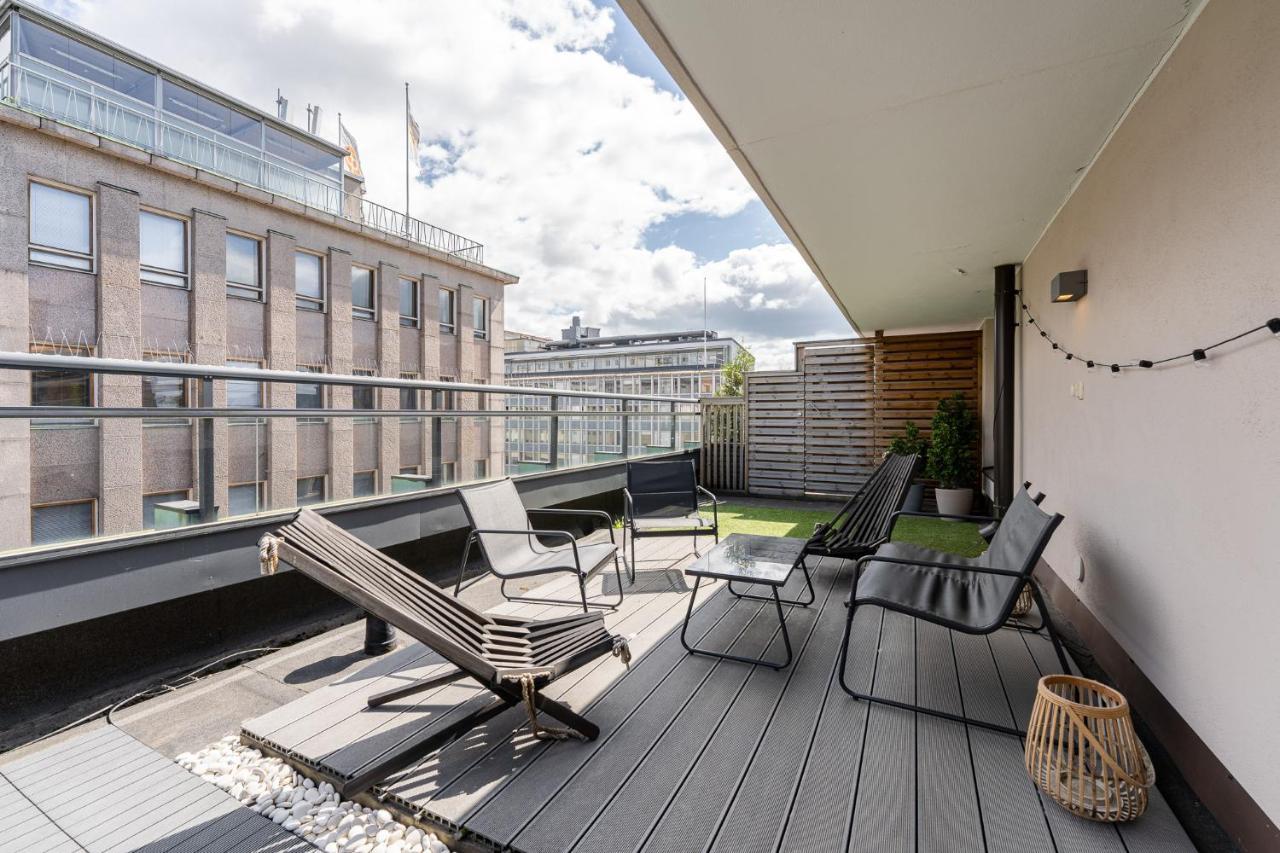 "Penthouse" - Renovated 1Br Apt With Sauna & 60M2 Private Terrace, Hosted By 2Ndhomes Tampere Kültér fotó